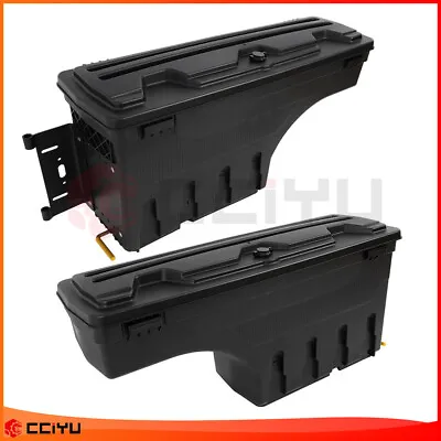 ✅Left+Right Side For Nissan Titan 2016-2018 Truck Bed Swing Storage Box Tool Box • $160.06