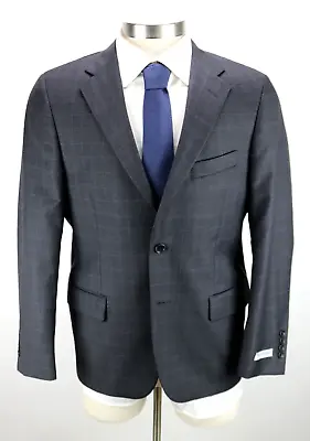 HICKEY FREEMAN Suit Men's 38 R Regular Fit Wool Grey Blue Plaid Milburn II NWT • $479.99