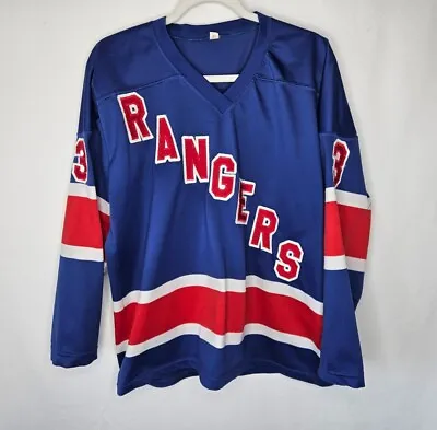 Vintage New York Rangers Blue Hockey Jersey Uniform XL #3 Harry Howell  • $49.99