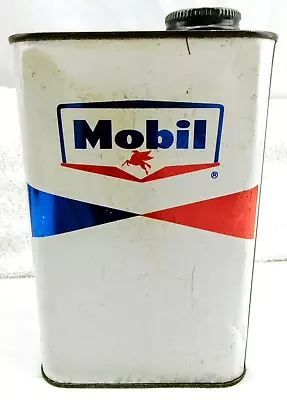 Vintage Socony MOBIL 1 Quart Metal Oil Can E-1652S Pegasus Empty • $44