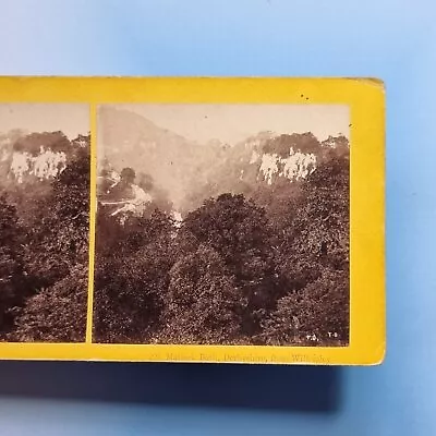 Matlock Bath Stereoview 3D C1870 Real Photo Derbyshire View From Willersley • £22.95