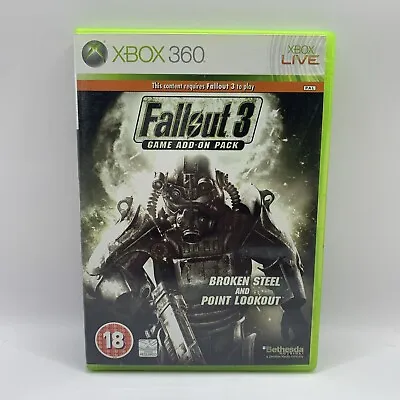 Fallout 3: Game Add-On Pack Broken Steel And Point Lookout Xbox 360 VGC • $9.95