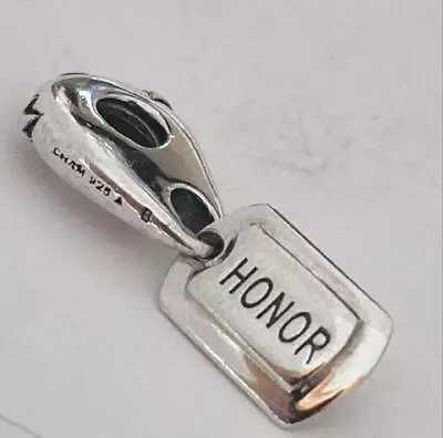 New Chamilia ~HONOR~ MILITARY POLICE FIRE SERVICE Sterling Dangle Bead 2010-3010 • $20