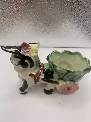 Vintage Hand Painted Donkey Cart Made In Japan 3.5  Tall By 5  Long By 2.5  Wide • $15