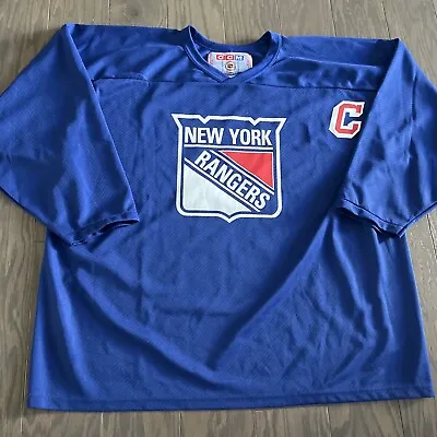 Mark Messier New York Rangers Blue Throwback CCM NHL Jersey Made In Canada XL • $79.95