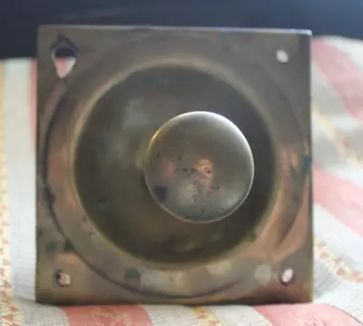£50 • Buy VINTAGE BRASS ENTRANCE DOOR BELL, PULL, ORIGINAL For Renovation