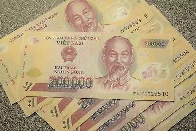2 MILLION DONG 10 Pcs 200000 VND MONEY VIETNAM DONG CURRENCY BANKNOTES UNC NEW • $125.62