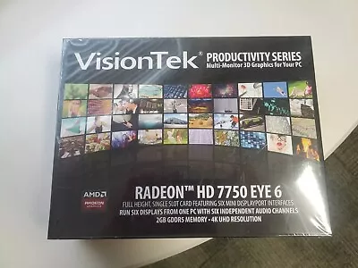 VisionTek Radeon HD 7750  2GB Eye 6 -Multi Monitor 3D Graphics*New-Sealed • $200