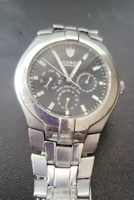 Casio Edifice EF-304 Stainless Steel Men’s Watch Working  • $95