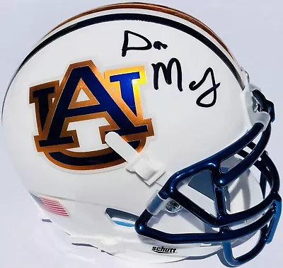 GUS MALZAHN SIGNED AUBURN TIGERS MINI CHROME FOOTBALL HELMET W/COA WAR EAGLE! • $124.99