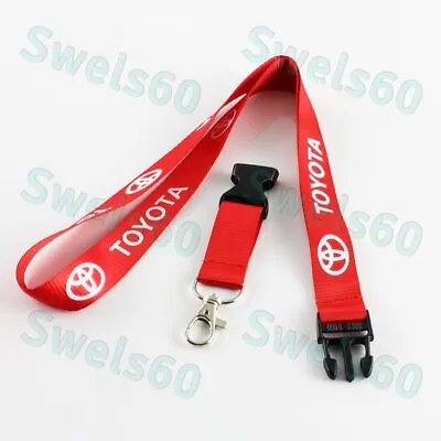 $6.44 • Buy NEW For Toyota Lanyard Keychain Quick Release Key Chain SUPRA AE86 COROLLA RED