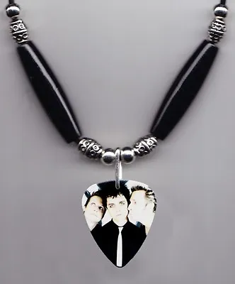 Green Day Band Photo Guitar Pick Necklace #4 • $11.99