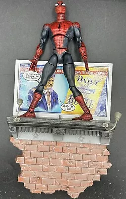 2001 TOYBIZ Marvel 6  Spider-Man Action Figure Highly Articulated & Billboard • $10