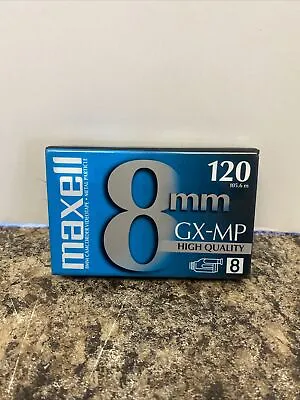 1 MAXELL 8 Mm GX-MP Camcorder Video Tape 8mm 120 High Quality New & Sealed • $4.54
