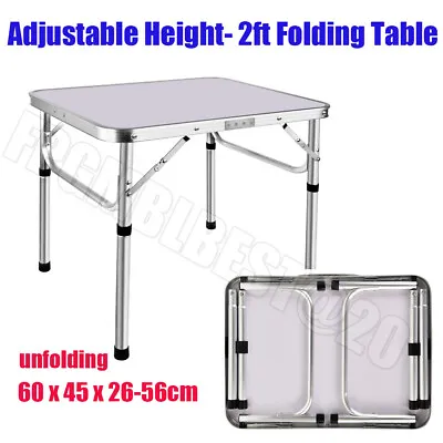£23.72 • Buy Folding Camping Table Aluminium Picnic Portable Adjustable Party Bbq Outdoor