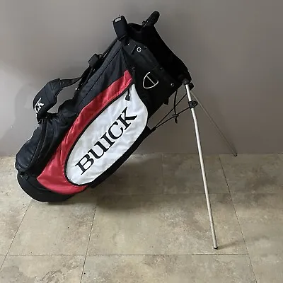 Nike Golf Bag Dual Strap Buick Tiger Woods Red/Black/White Carry Stand Bag READ • $39.95