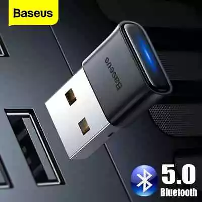 Baseus USB Bluetooth 5.0 Wireless Audio Music Transmitter/Receiver Adapter PC • $9.59