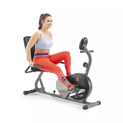 Marcy Magnetic Recumbent Bike With Adjustable Resistance And Transport Wheels... • $203.96