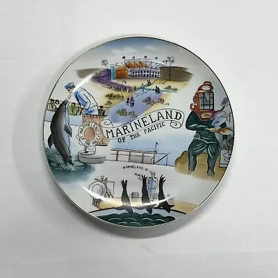 Vintage 8in Marineland Of The Pacific Hand Painted Plate • $14