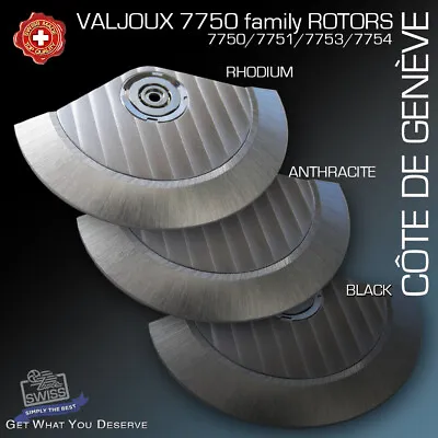$42 • Buy Oscillating Weight, Cdg-rotor - Eta Valjoux 7750 Family Rhodium/anthracite/black