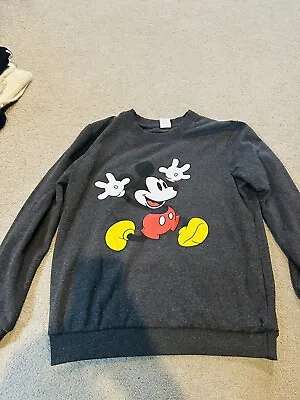 Disney Mickey Mouse Grey Graphic Sweatshirt- Size Small - Good Condition • £5