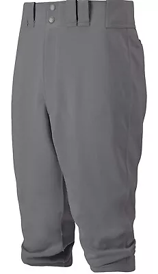 Mizuno Knicker Belted Stretch Baseball Pants Dark Gray Size YOUTH Medium - NWT • $19.99