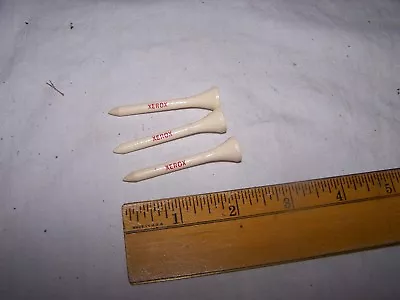 3 Vintage Wood XEROX Golf Tees • $12