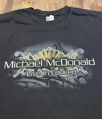 Michael McDonald 2007 Band Tour Concert Shirt Size XL Double Sided • $16.99