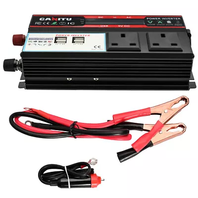 £39.95 • Buy 6000W Converter Power Inverter DC 12V To AC 220V-240V Invertor 4USB 2UK Socket