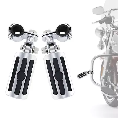 Motorcycle 1  1.25  Highway Engine Guard Foot Pegs For Harley Road King Glide US • $44.99