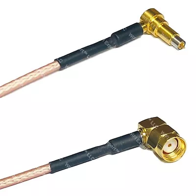 RG316 MS-156 MALE ANGLE To RP-SMA MALE ANGLE RF Cable Rapid-SHIP LOT • $9.24