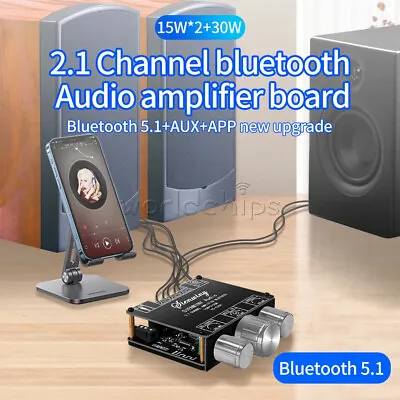 2.1CH Bluetooth AUX Digital Audio Power Amplifier Board High Low Tone Subwoofer • $12.86