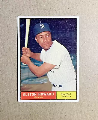 1961 Topps Vintage Baseball Card #495 Elston Howard New York Yankees Vintage EX+ • $7.99