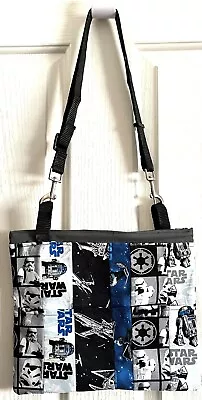 NEW Handmade Star Wars Crossbody Bag 12 X10  Adjustable Strap Zip Closure • $10