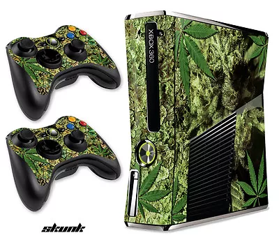 $8.95 • Buy Skin Decal Wrap For Xbox 360 Slim Gaming Console & Controller Xbox360 Slim SKUNK