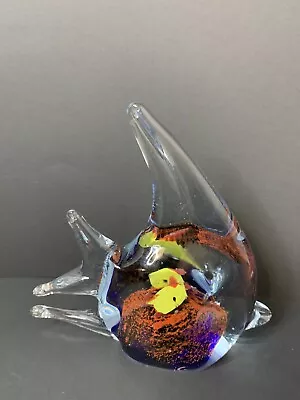 Vintage Art Glass Murano Style Tropical Fish Figurine  • $34.90