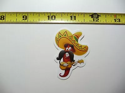 Mustache Pepper Playing Guitar Decal Sticker Mexican Food Mexico • $2.49