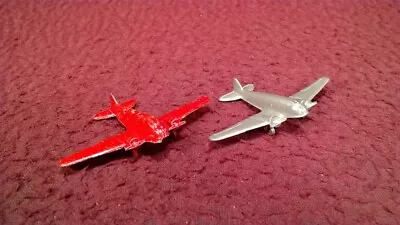 Lot Of 2 Vintage Diecast Airplanes - Red & Silver • $6.95