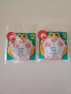 1996 McDonalds  Happy Meal Toys Littlest Pet Shop Lot Of 2 Unicorn Unopened MIP • $7