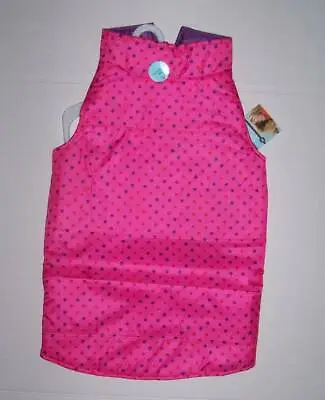 NWT Martha Stewart Pets Pink Purple Reversible Puffer Vest Dog Size Large • $22.99