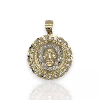 Lion Head Medallion Pendant - 10k Yellow Gold • $174.99