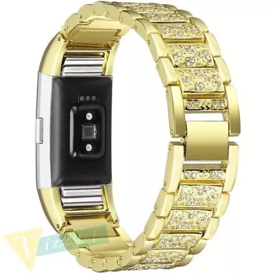 Luxury Stainless Steel Wrist Watch Band Strap Bracelet Clasp For Fitbit Charge 2 • $17.09