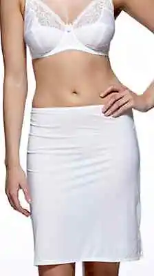 £7.99 • Buy Charnos Superfit Half Slip Size 16 18 20 22 White 24  Under Skirt Petticoat 