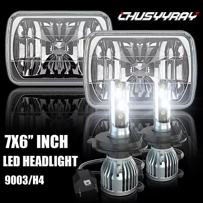 For Chevrolet C10 C20 C30 1981-1986 Pair 7x6  5x7 LED Headlights Hi/Lo Lamps • $135.99