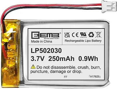 EEMB 3.7V Li-ion 502030 Battery 250mAh Lipo Battery Rechargeable Lithium Polymer • £9.30