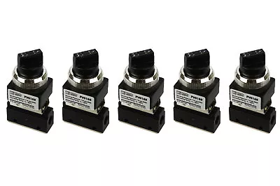 5x Latching Rotary Knob Pneumatic Control Valve 2 Port 2 Way 2 Position 1/8  NPT • $130.60