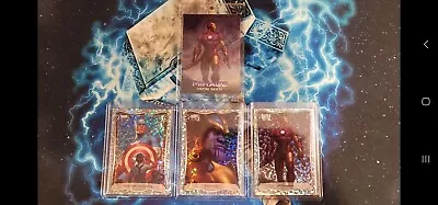 2022 UD Marvel Masterpieces Mirage Captain America Thanos Iron Man Lenticular  • $160