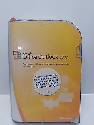 Microsoft Office Outlook 2007 W/Key Clean Disc See Pics Rare No Scratches • $14.95