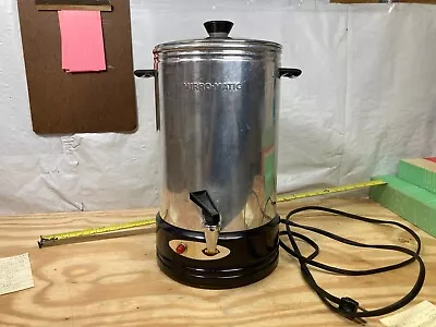 Vintage MIRRO-MATIC USA 35 CUP Automatic Electric COFFEE PERCOLATOR 126M • $19.99