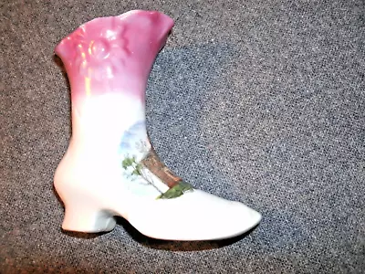 Vintage SOUVENIR CHINA. Lady' Shoe.  GRAYLING MICH.  German Made. • $24